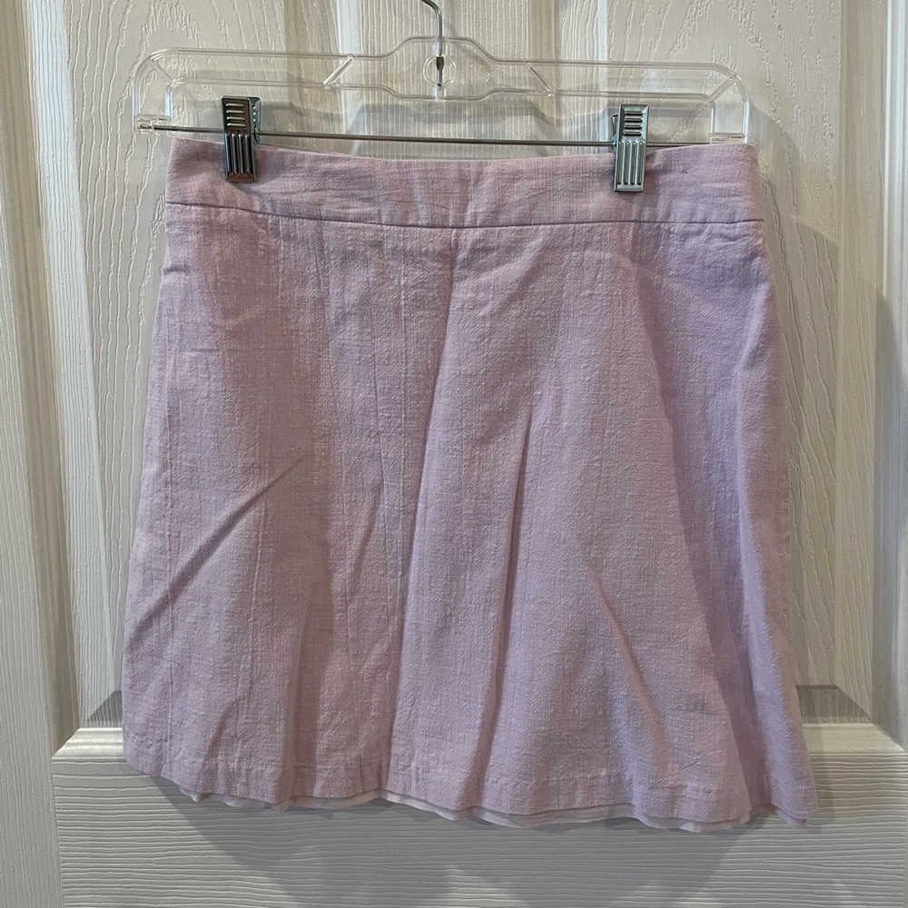 Purple mini skirt